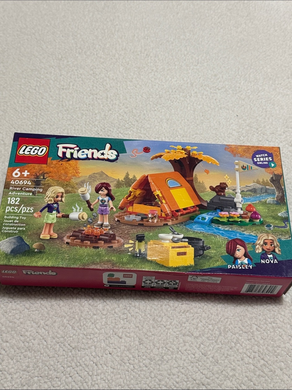 LEGO Friends 40694 River Camping Adventure Toy Set - Orange Tent